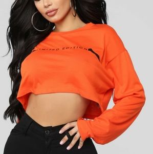 Fashion Nova Limited Edition Top Orange XL X-Large
